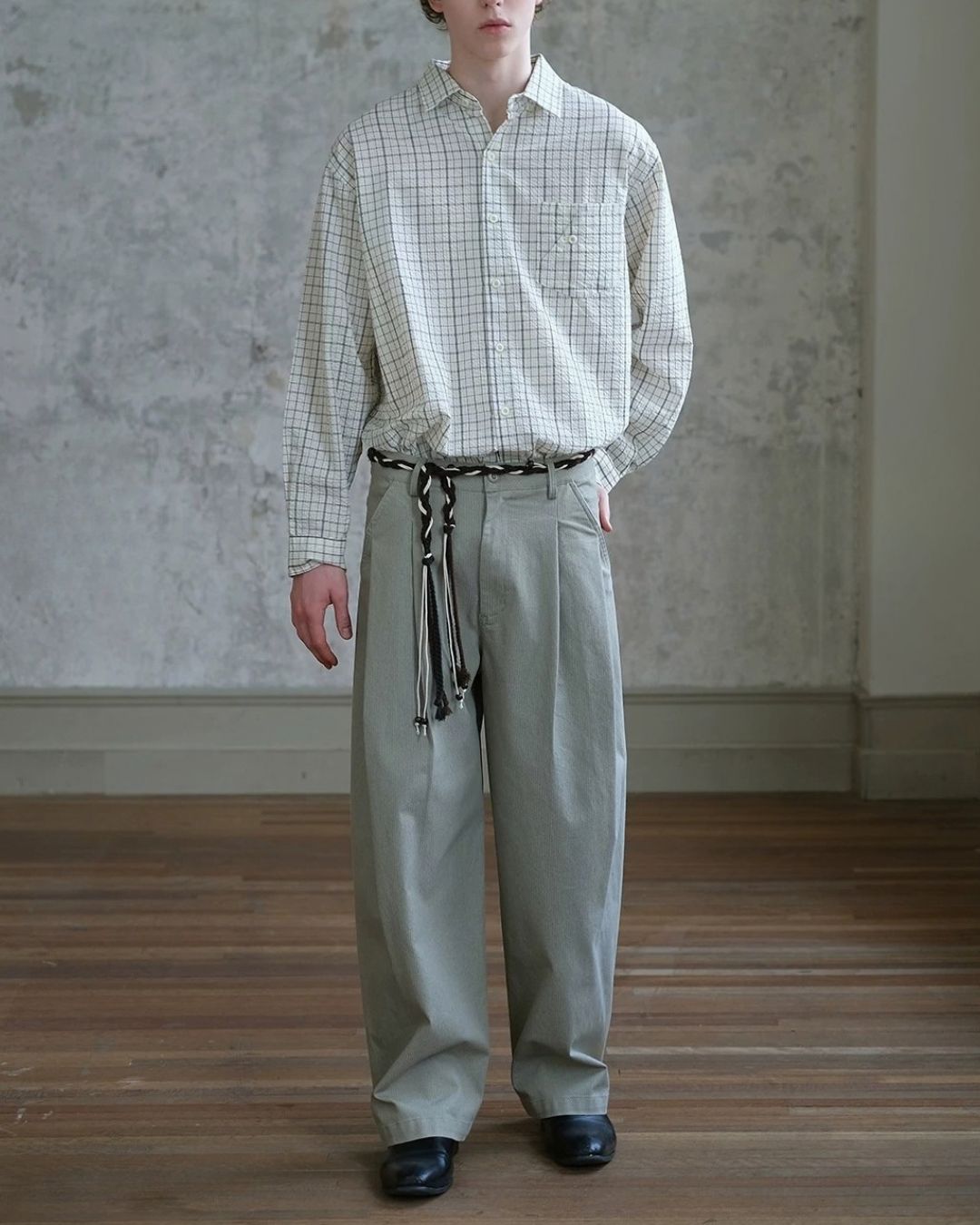 Relaxed Tuck Wide Pants　WP121