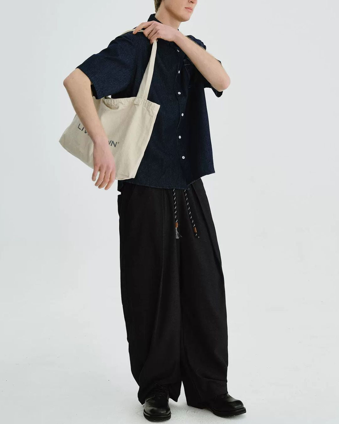 Stitch Pocket Denim Work Shirt　SS080