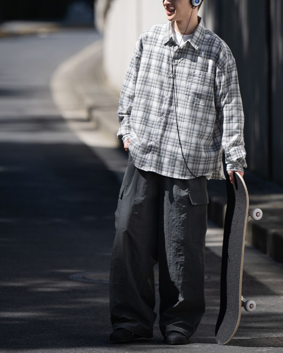 Basic Casual Check Shirt　LS100