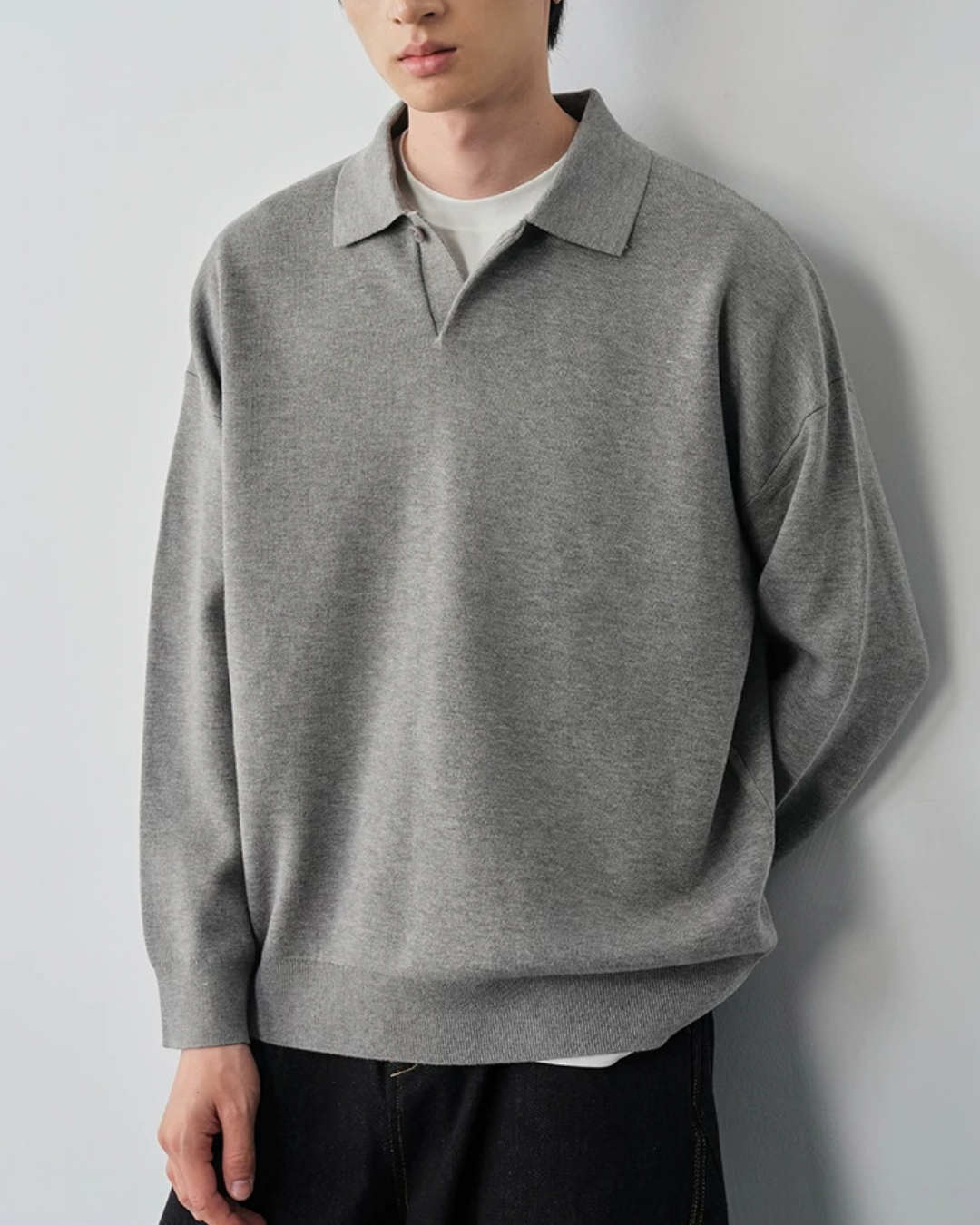 Relaxed Polo Knit　KN055