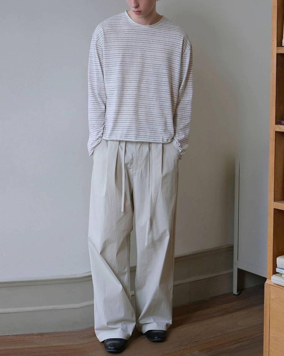 Casual Tuck Wide Pants　WP122