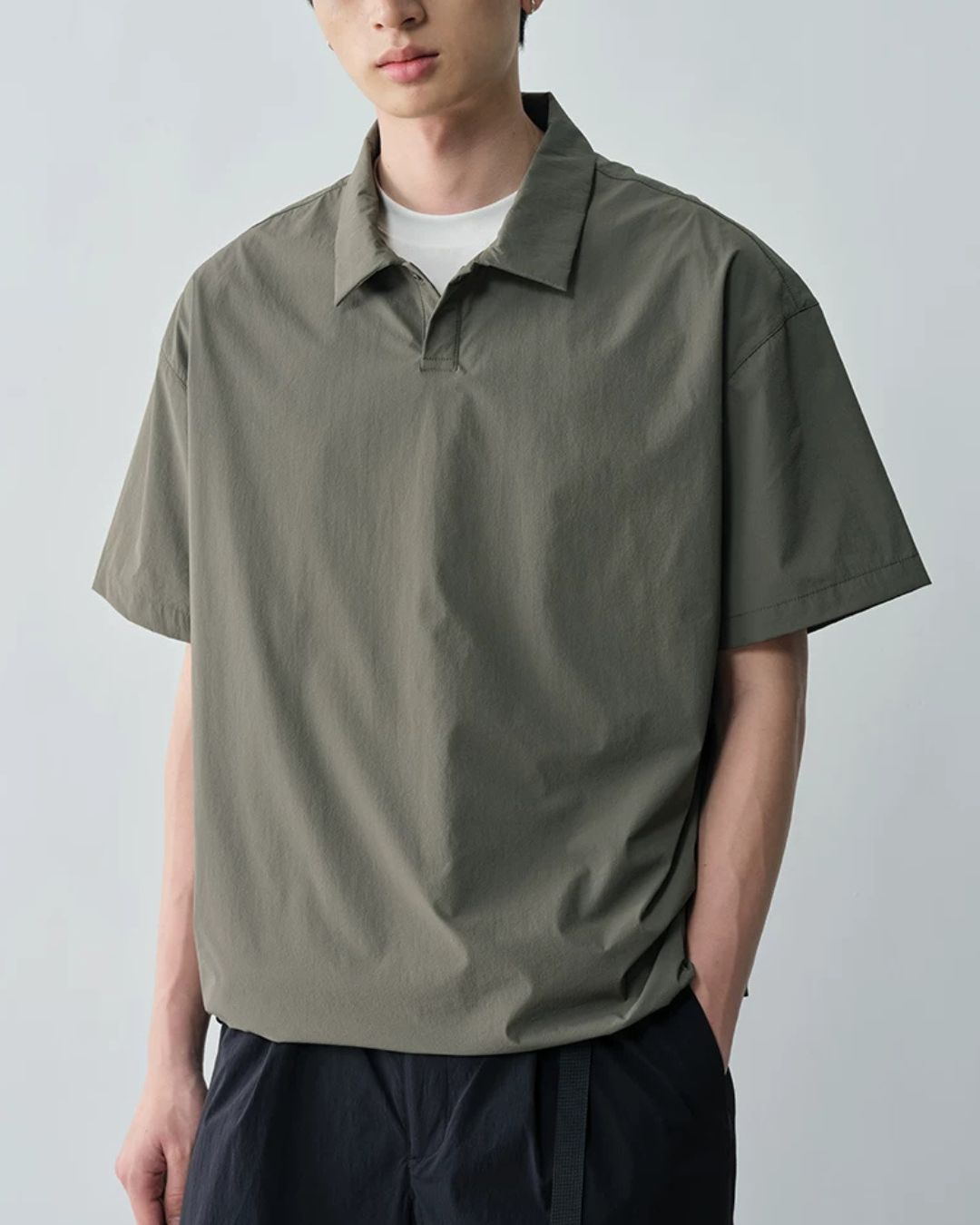 【未使用Sサイズ】 ブリストル　S/S BAGGY POLO Nylon Drawstring Polo Shirt SS084 – prips