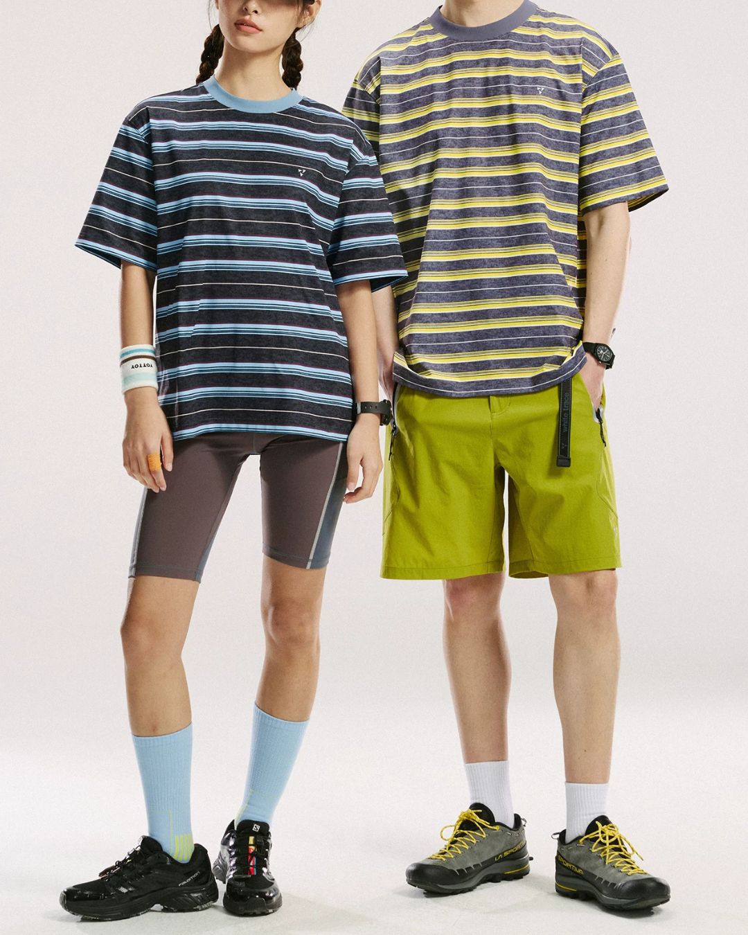 Variegated Border Dry T-shirt　ST189
