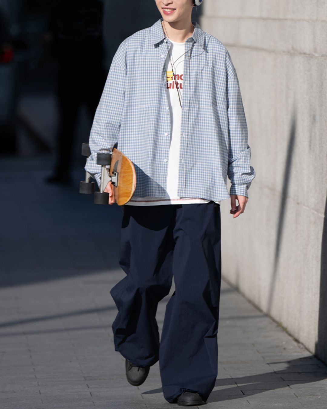 Drop Shoulder Check Shirt　LS102