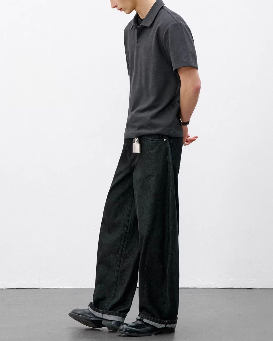 Seagull Collar Polo Shirt　SS077