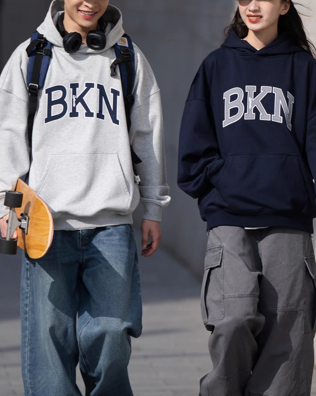 College Relaxed Hoodie　HD064