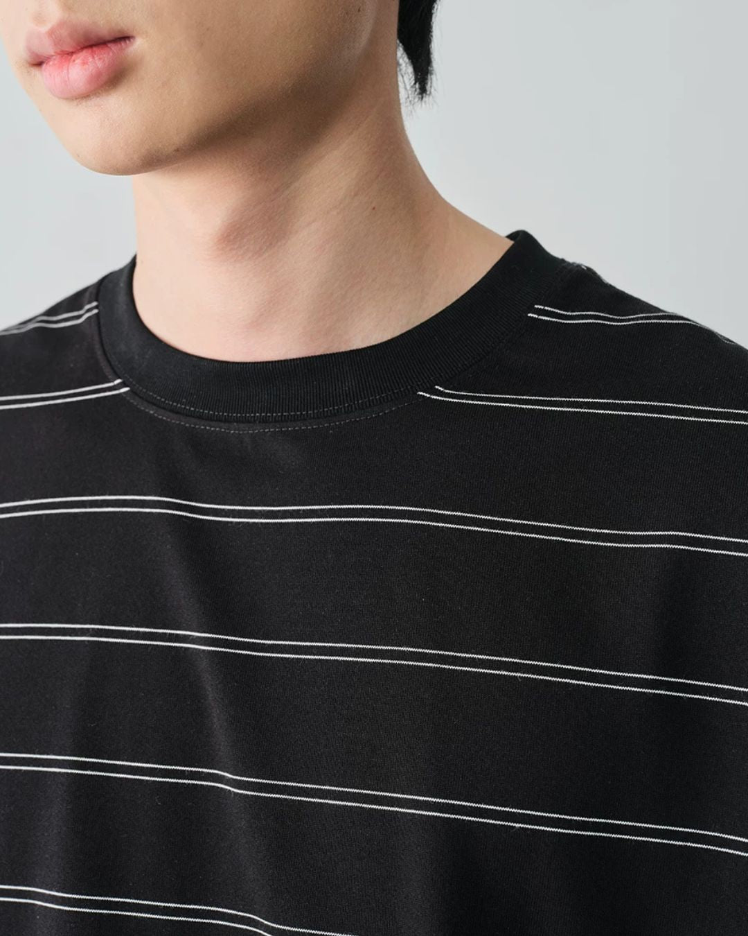 Double-border Crew Neck T-shirt　ST194