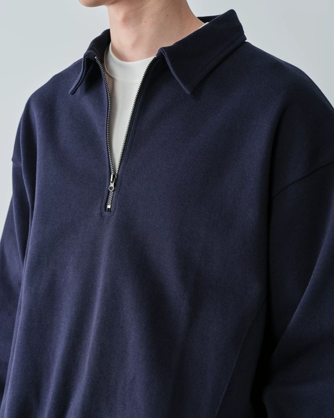 Half-zip Polo Sweatshirt　SW097