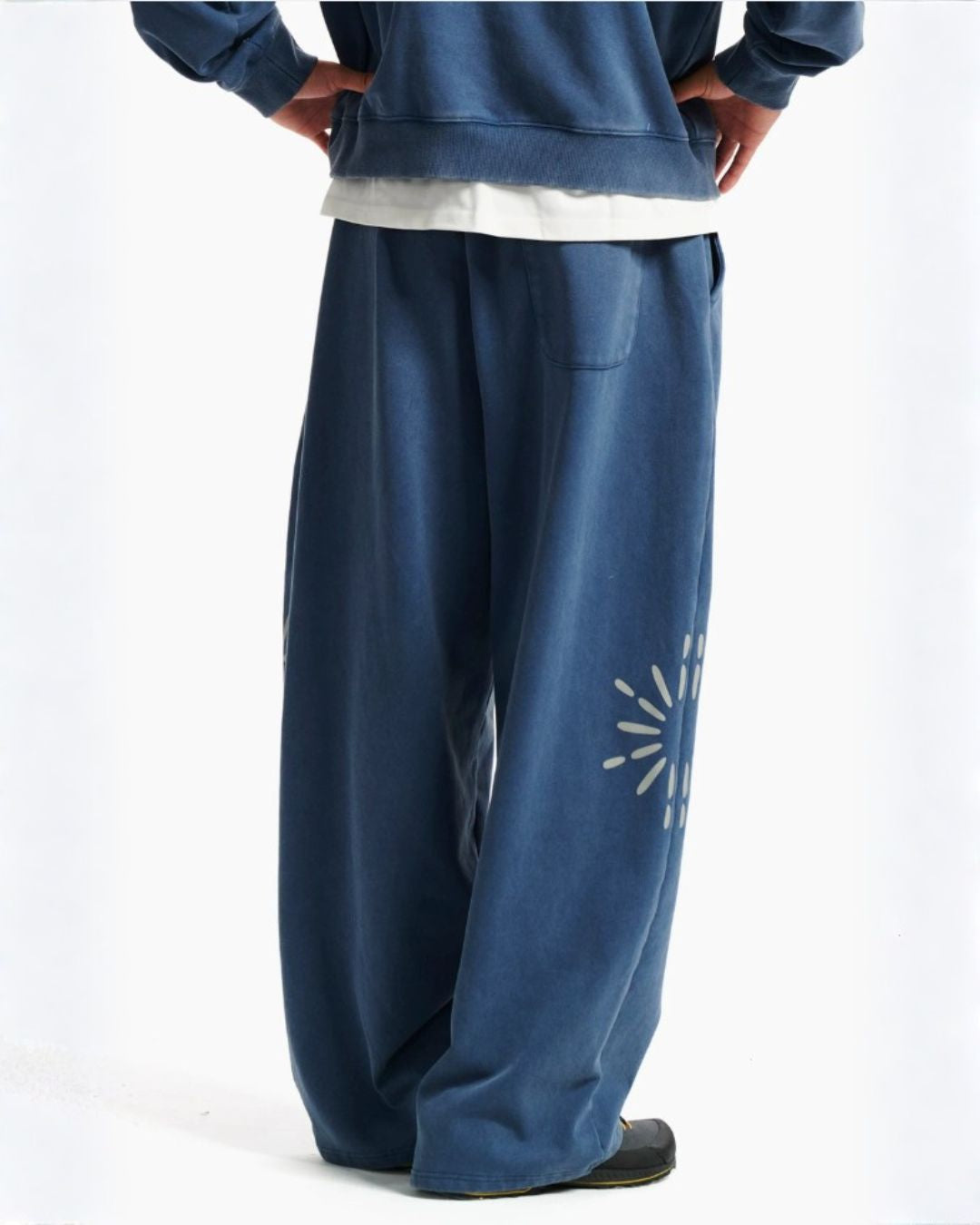 Washed Sunburst Sweat Pants　TP031
