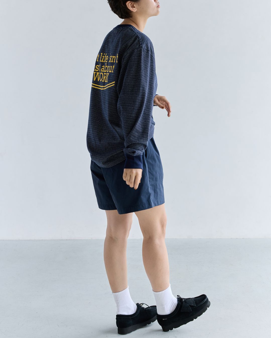 Back Logo Border T-shirt　LT077