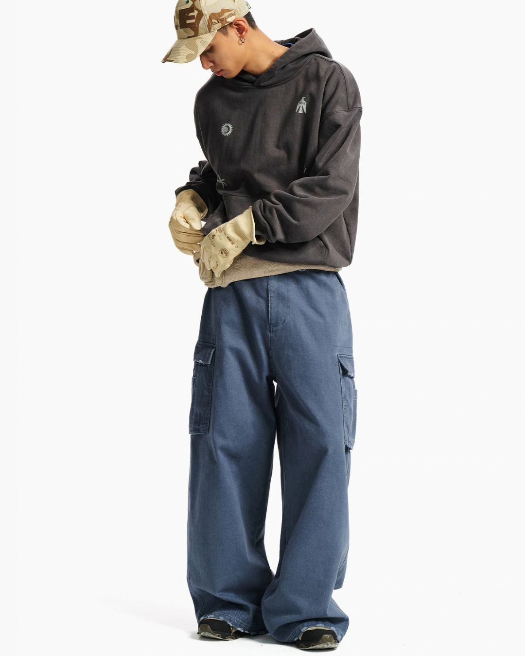 Washed Symbol Hoodie　HD083