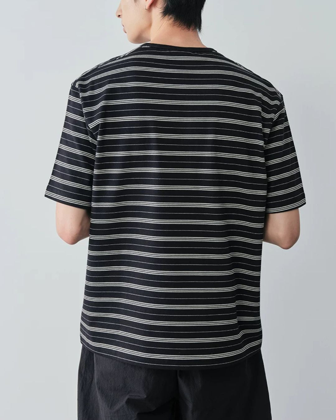 Border Henley T-Shirt　ST208