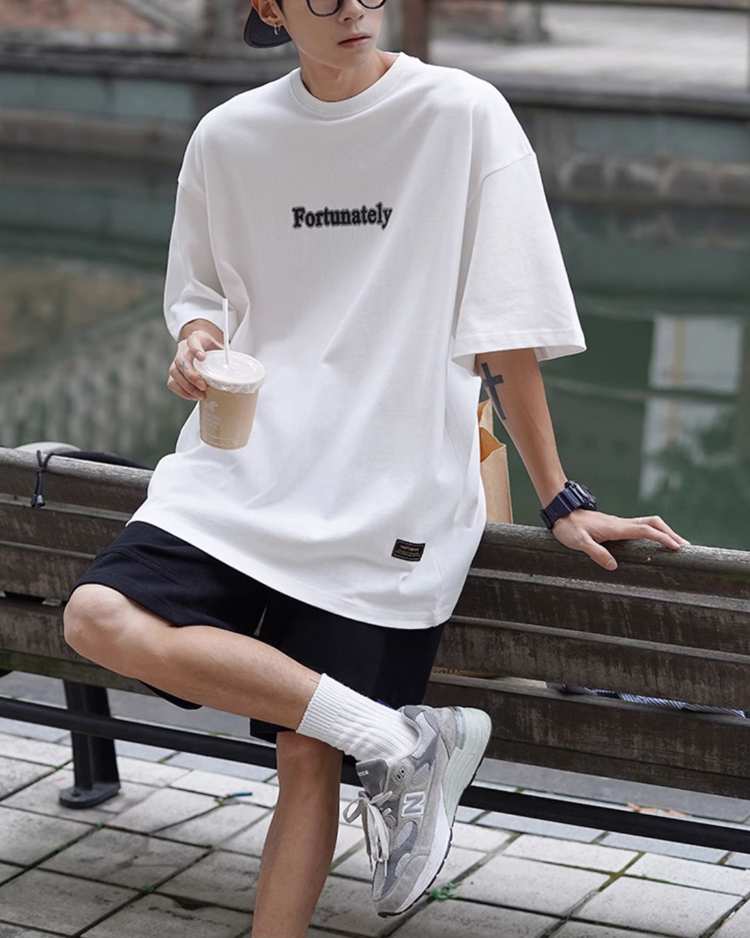 Oversize Logo T-shirt　ST071