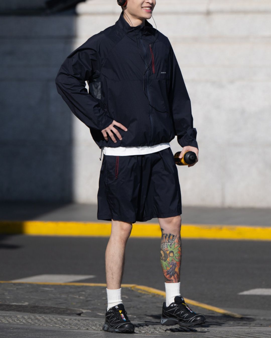 【10日以内お届け】Nylon Zip Pocket Jacket　JK250