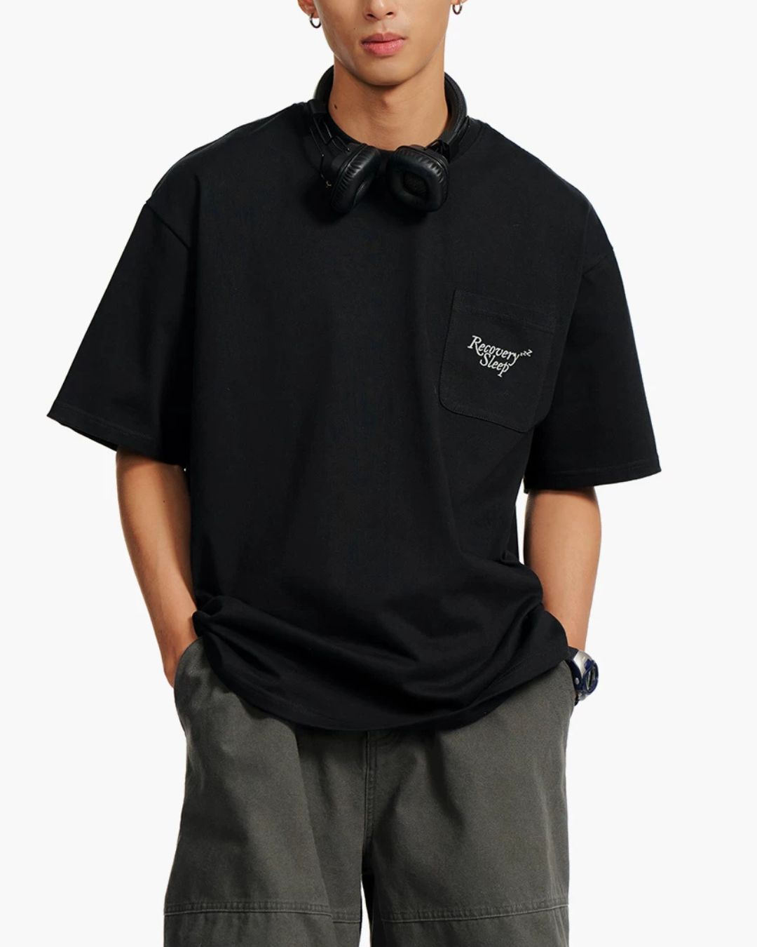 Pure Cotton Pocket T-Shirt　ST212