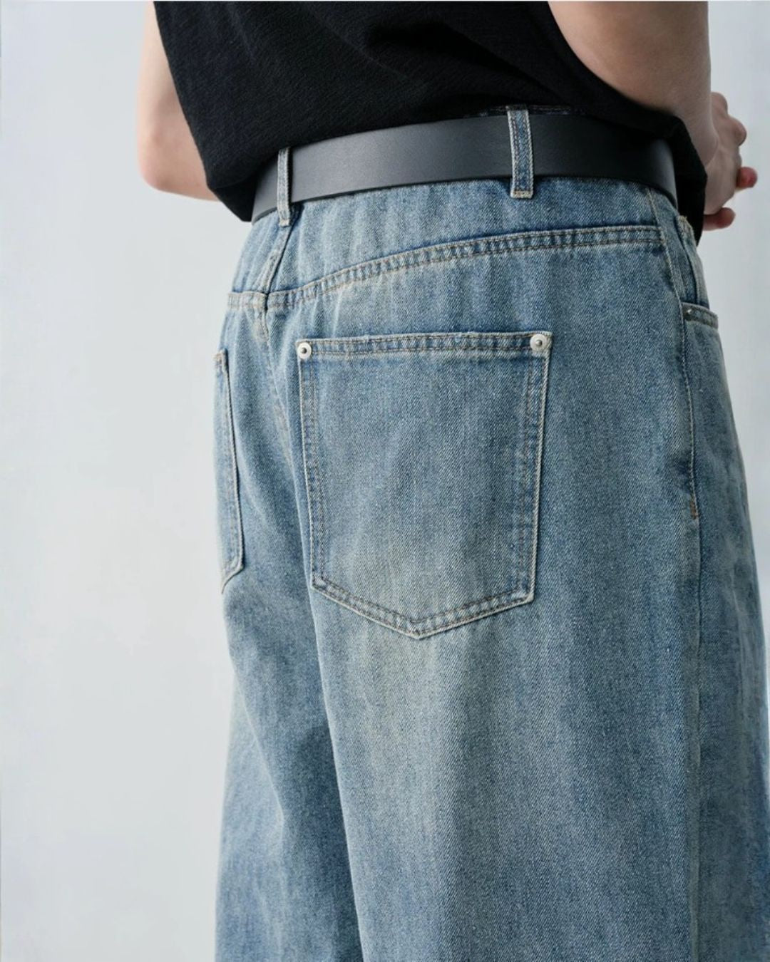Vintage Washed Wide Jeans　DP061