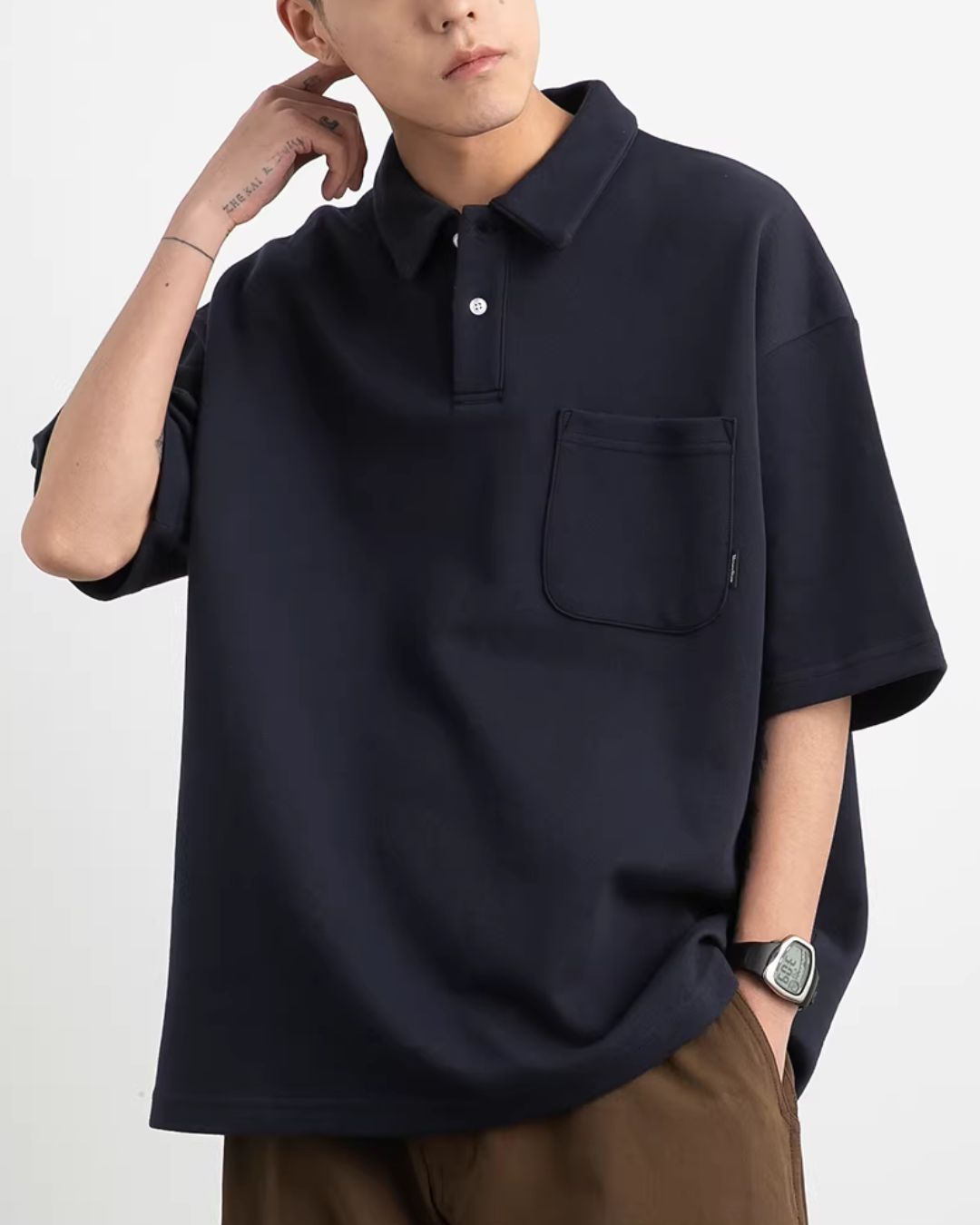 【10日以内お届け】Heavy Weight Basic Polo Shirt　SS078