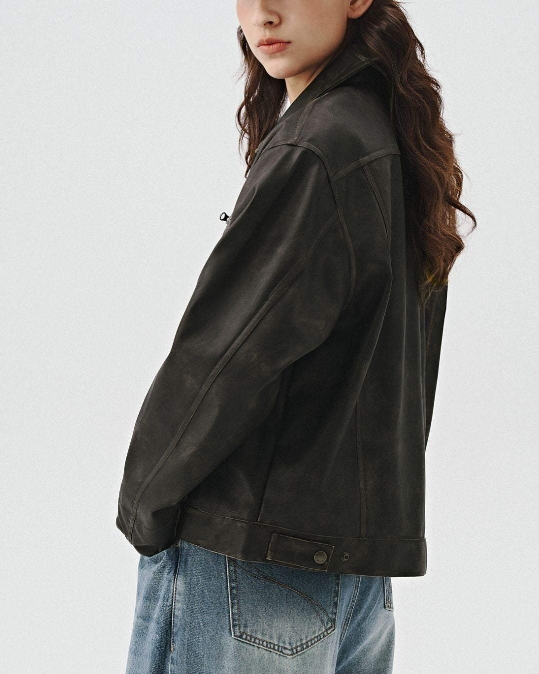 American Retro Leather Jacket　JK184