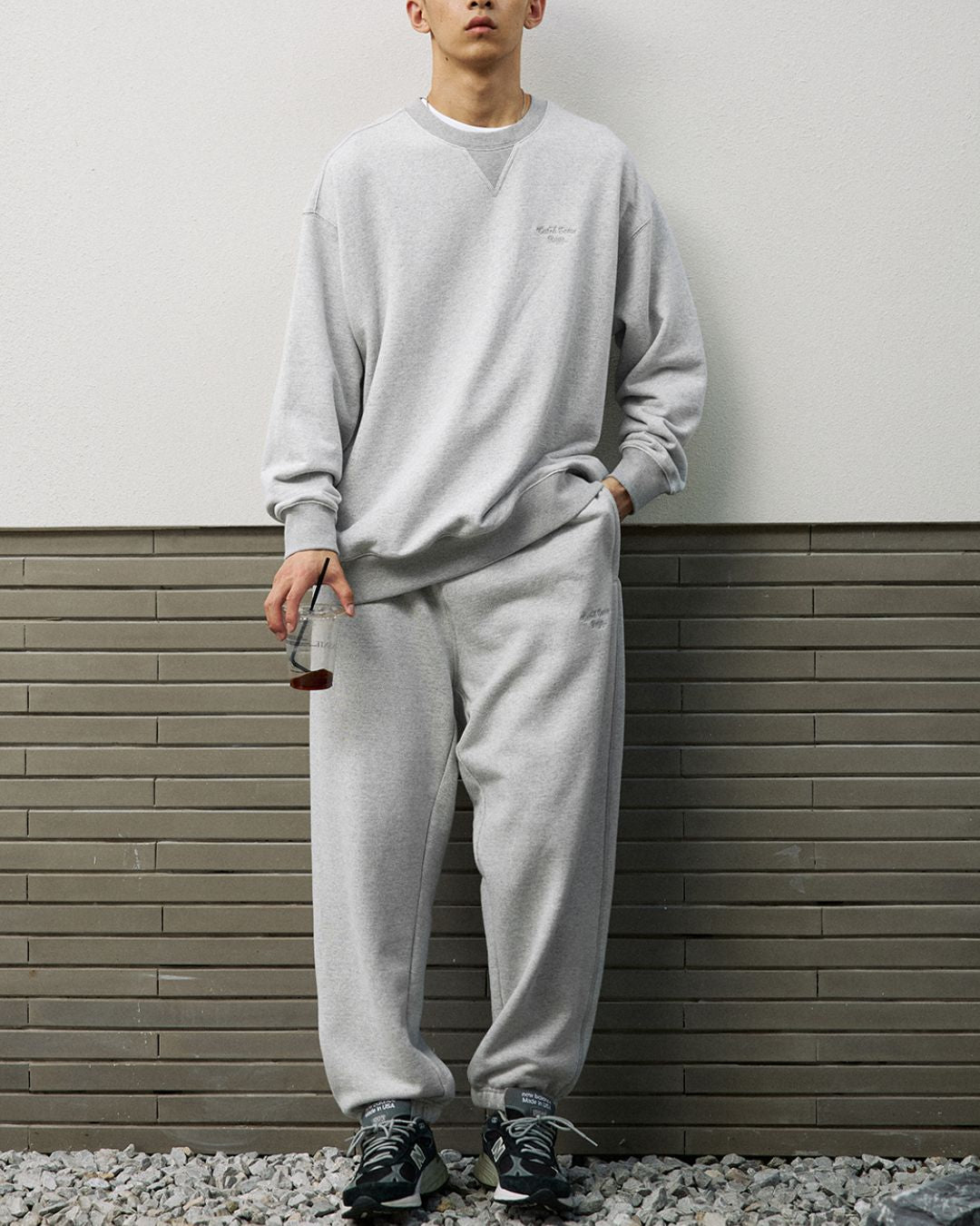 Basic Cotton Grey Sweat　SW077