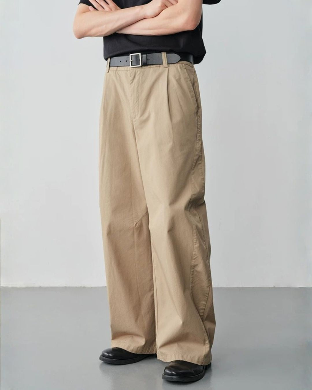 Structured Panel Wide Pants　WP115