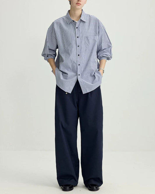 Flap Pocket Straight Wide Pants　WP101