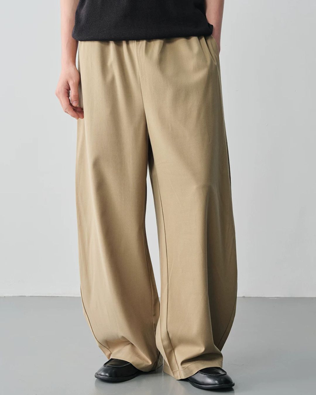 Linen Blended Drape Pants　WP105