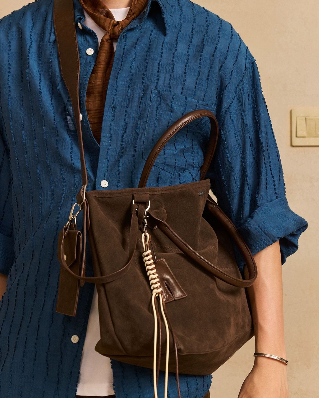 Multi-way Suede Tote Bag　BG017