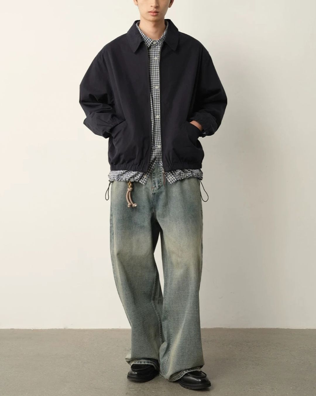 Reversible Check Zip Jacket　JK259