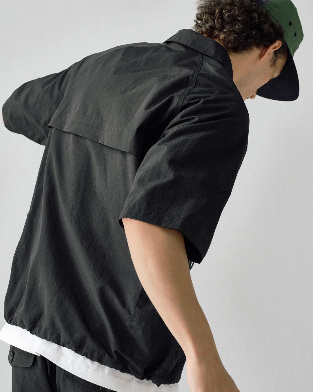 Nylon Half Zip Shirt　SS065