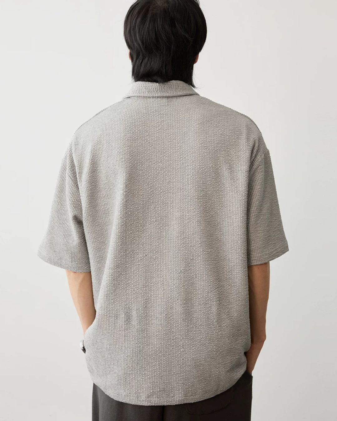 Comfortable Waffle Polo Shirt　SS087