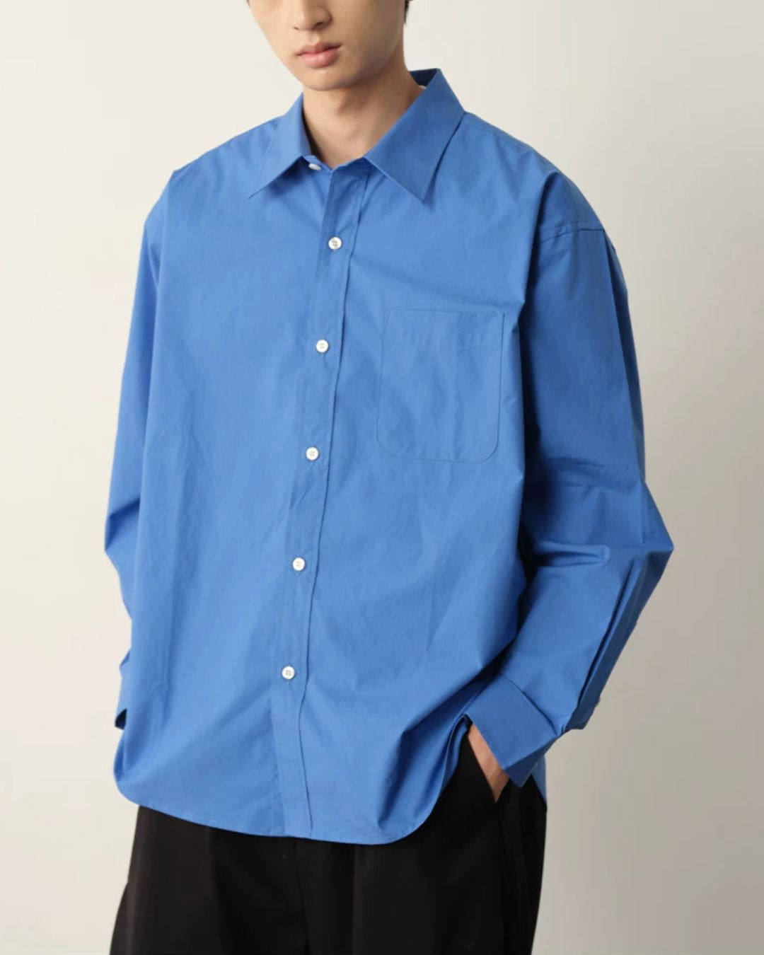 Cotton Loose-Fit Shirt　LS108