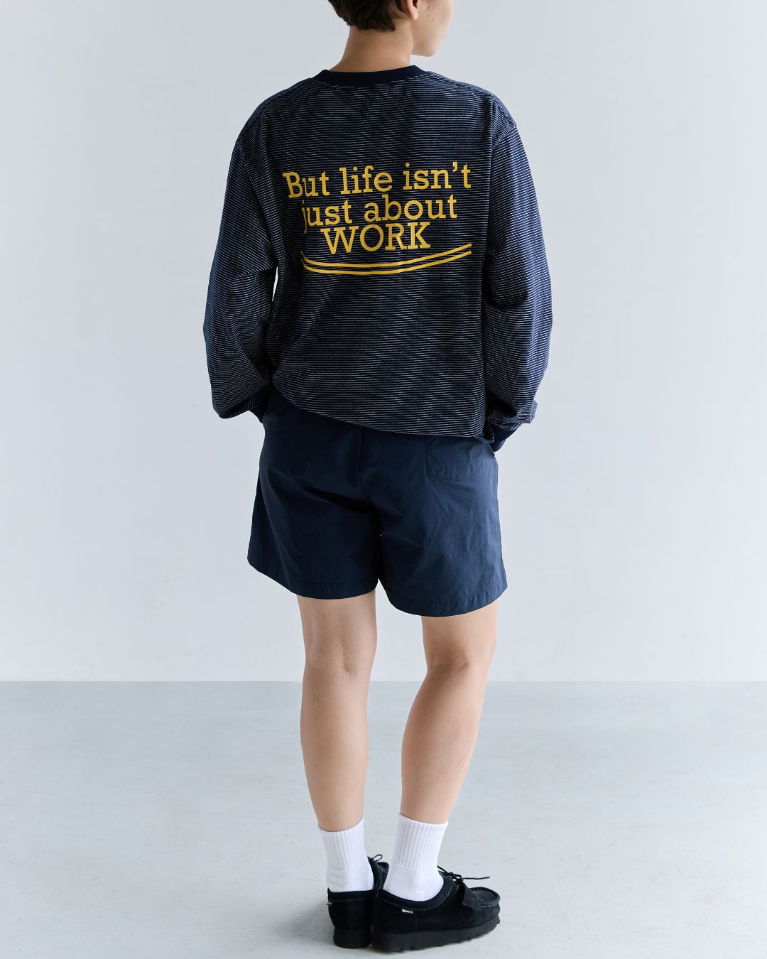 Back Logo Border T-shirt　LT077