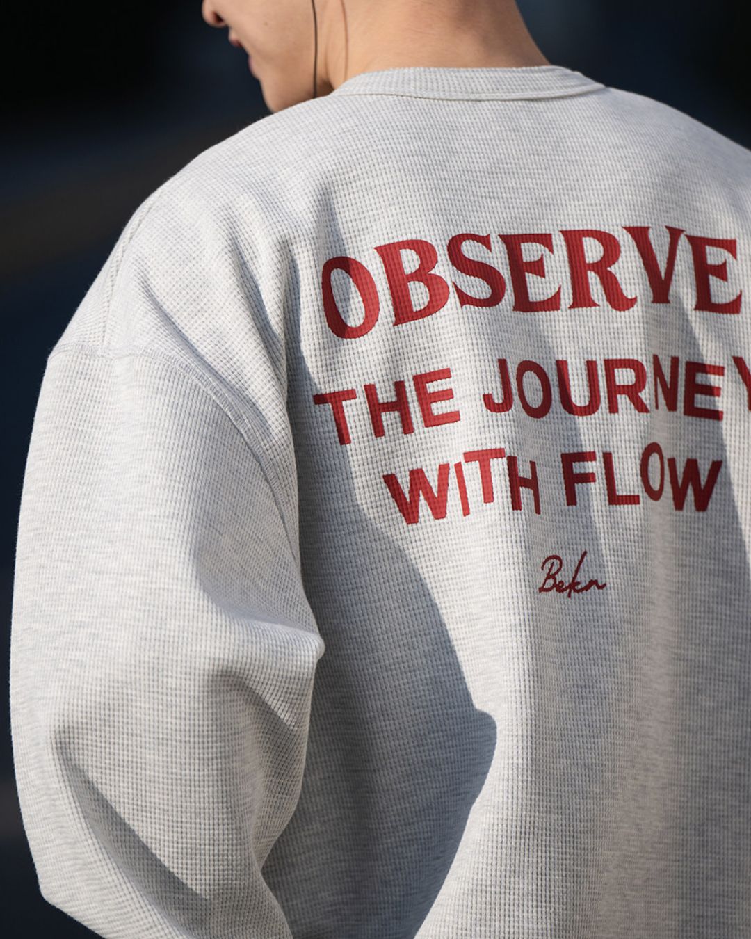 【10日以内お届け】Back Logo Waffle T-shirt　LT082