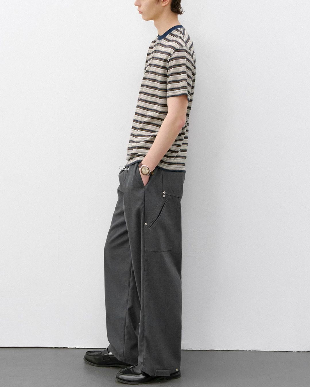 Vintage Multi-Border T-Shirt　ST205