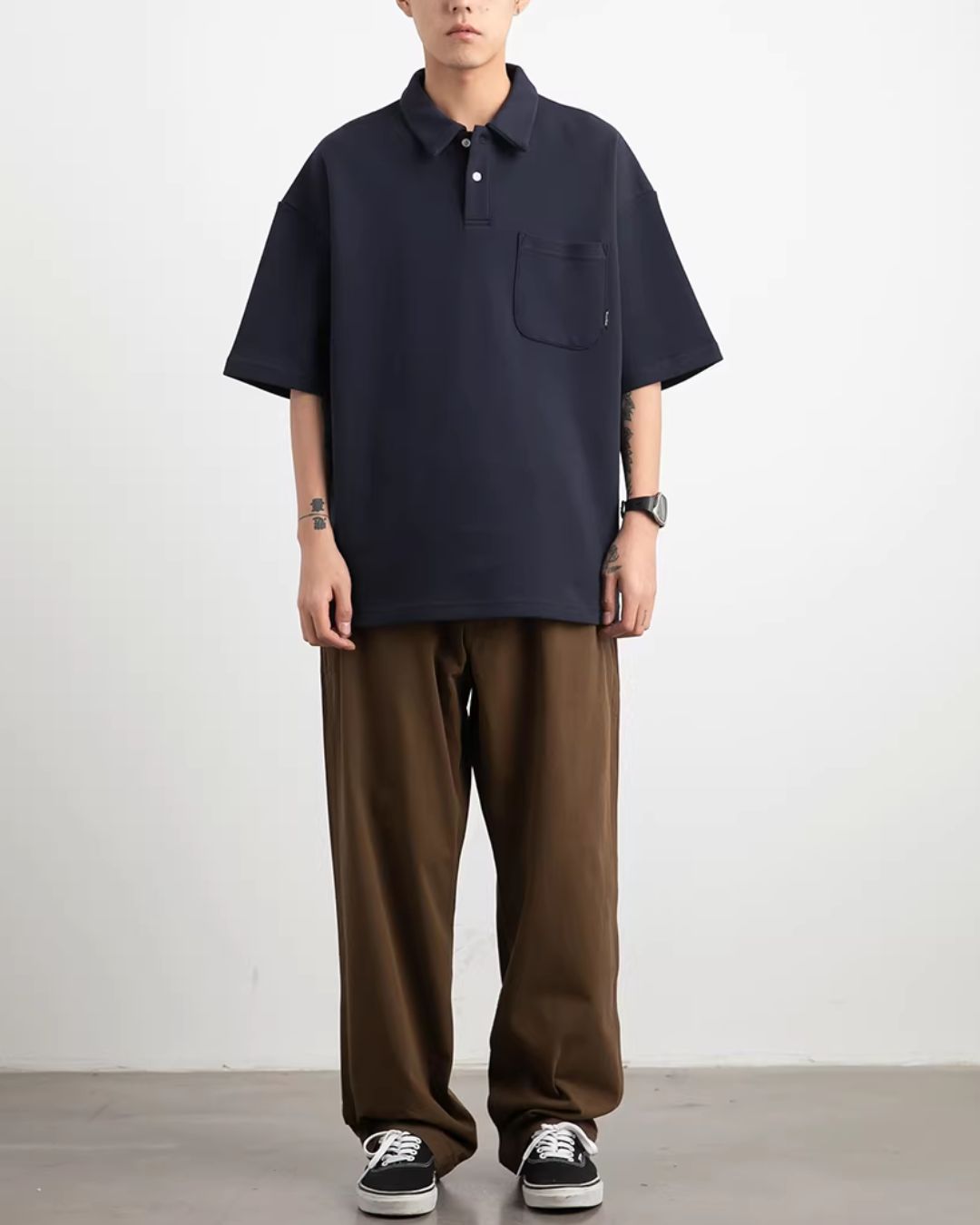 【10日以内お届け】Heavy Weight Basic Polo Shirt　SS078