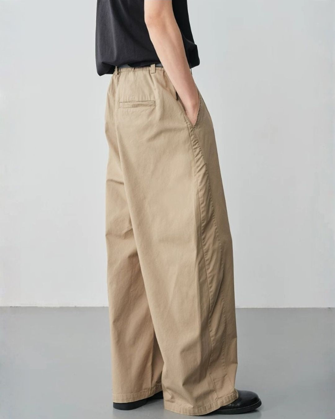 Structured Panel Wide Pants　WP115