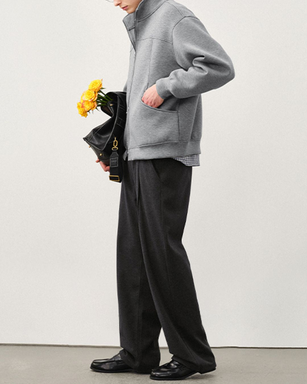 Wool Straight Wide Pants　WP079
