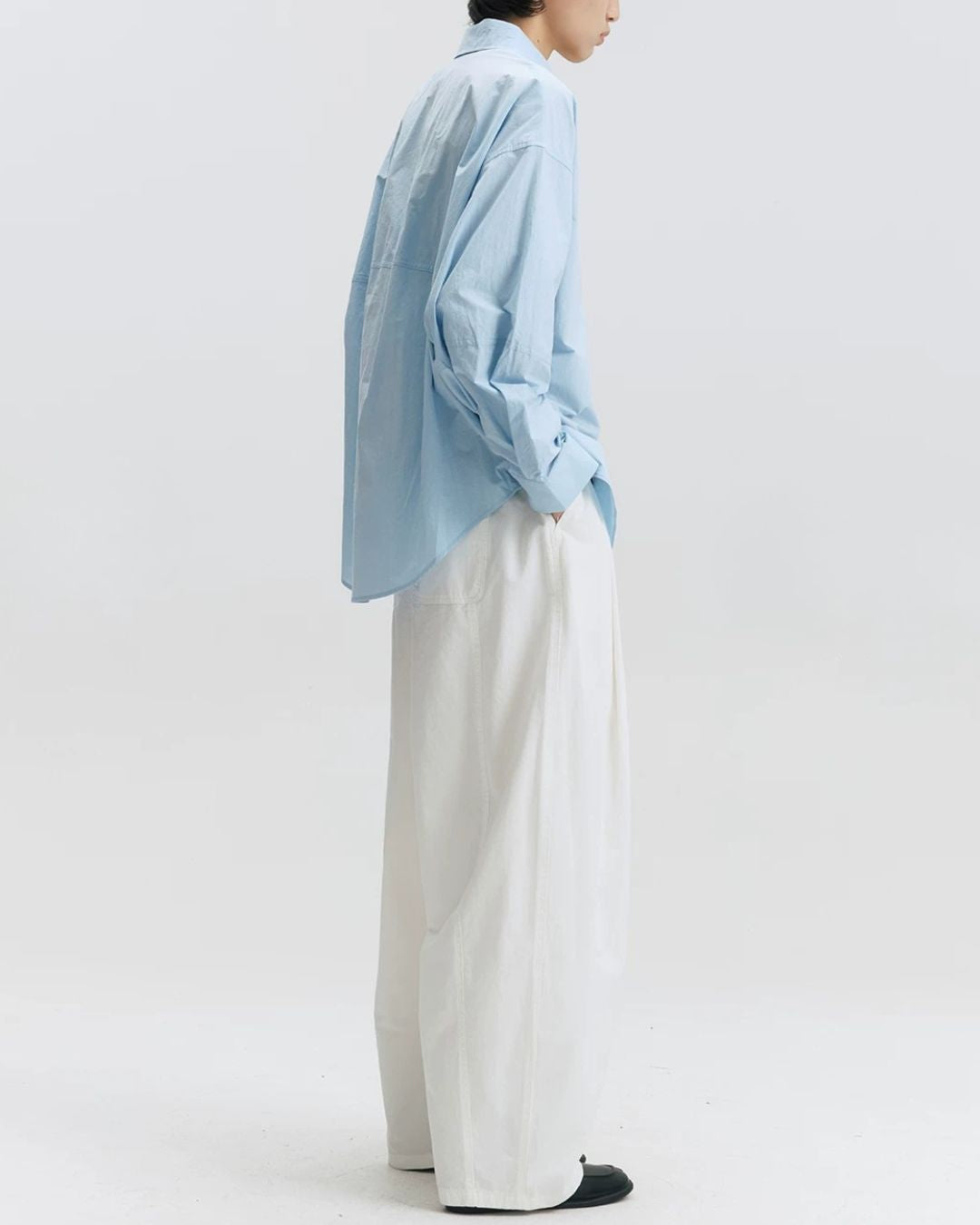 Cotton Gathered Wide Pants　WP106