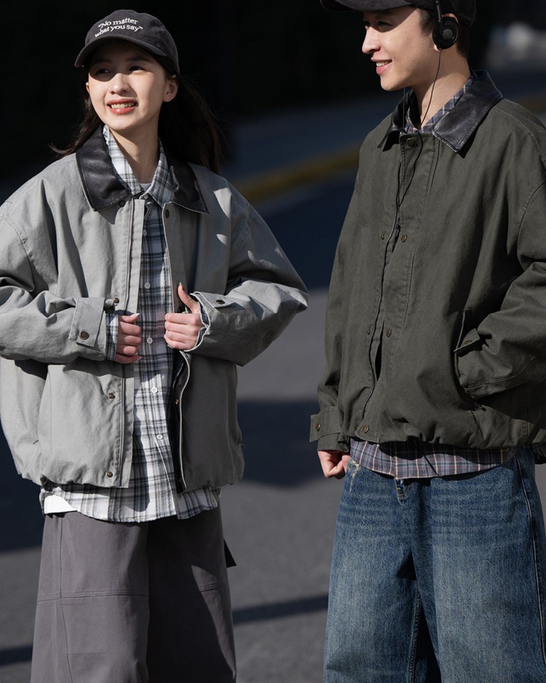 【予約販売】Leather Collar Vintage Jacket　JK247