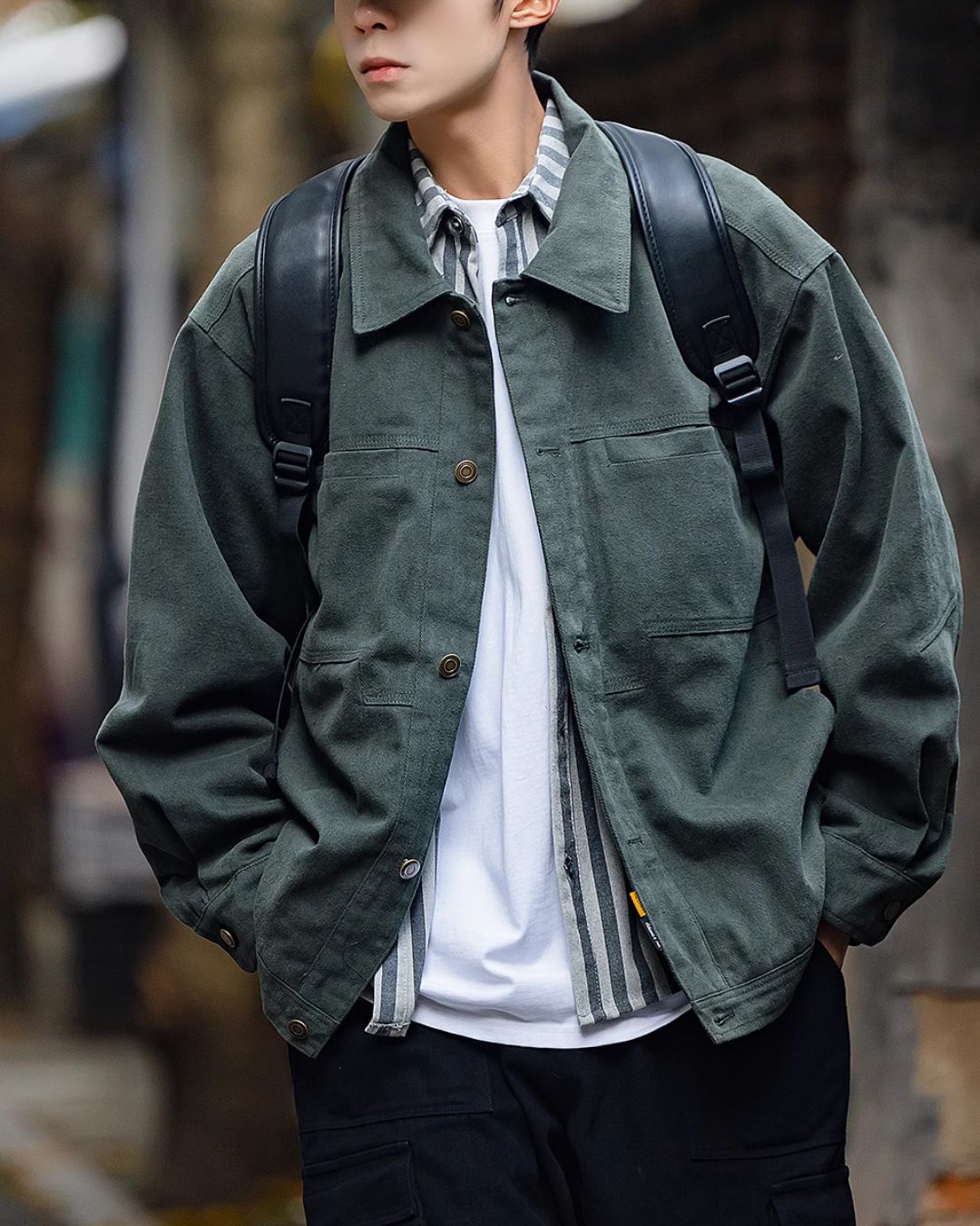 【グリーン 一週間以内に発送】Military Work Jacket　JK106