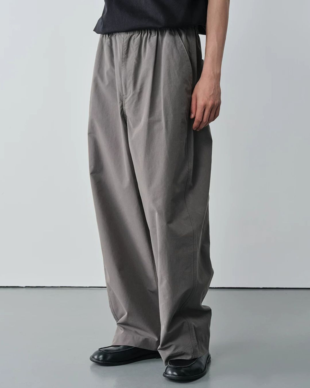 Linen-blend Curved Pants　WP107
