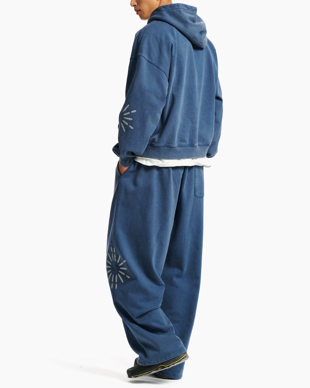 Washed Sunburst Sweat Pants　TP031