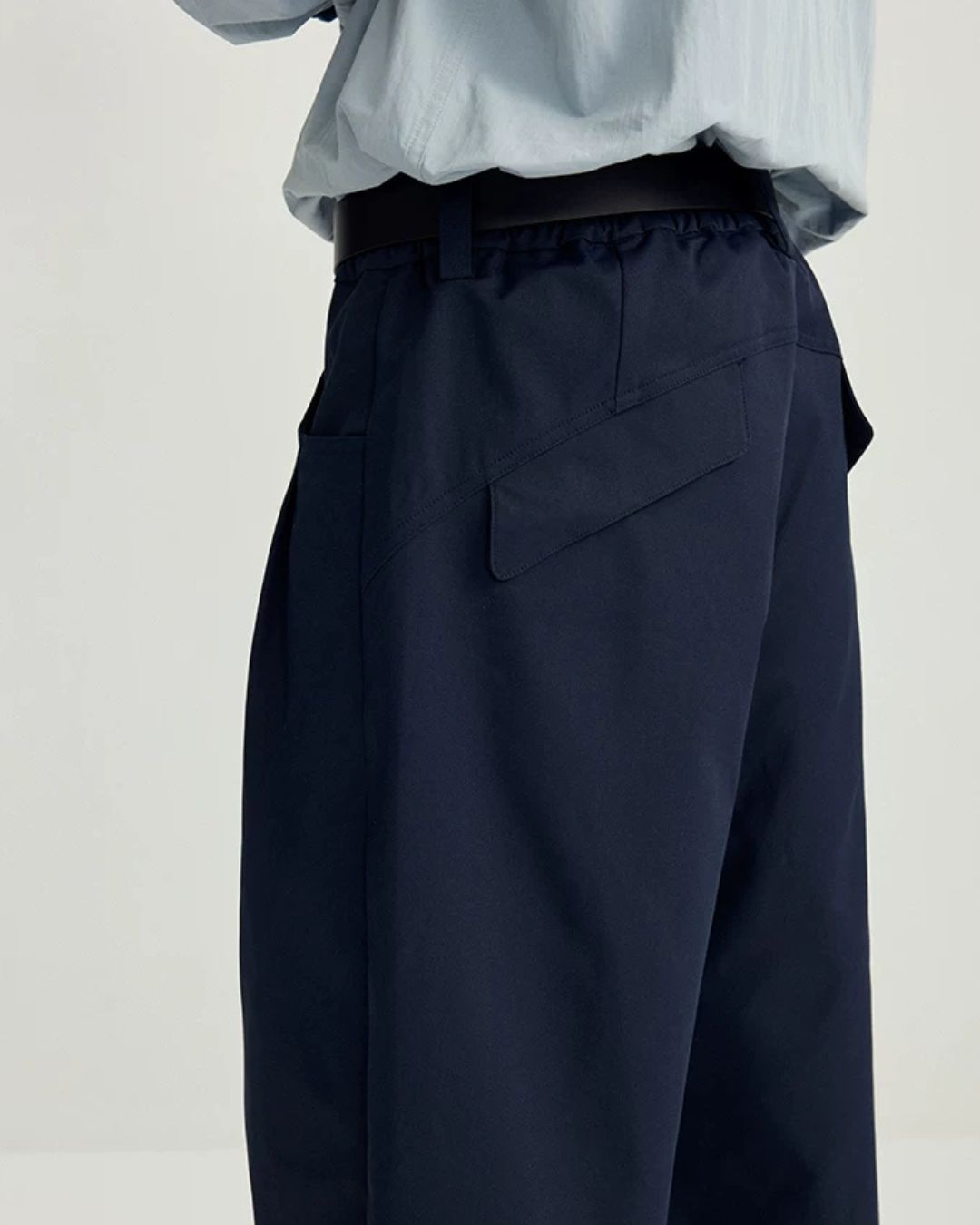 Flap Pocket Straight Wide Pants　WP101