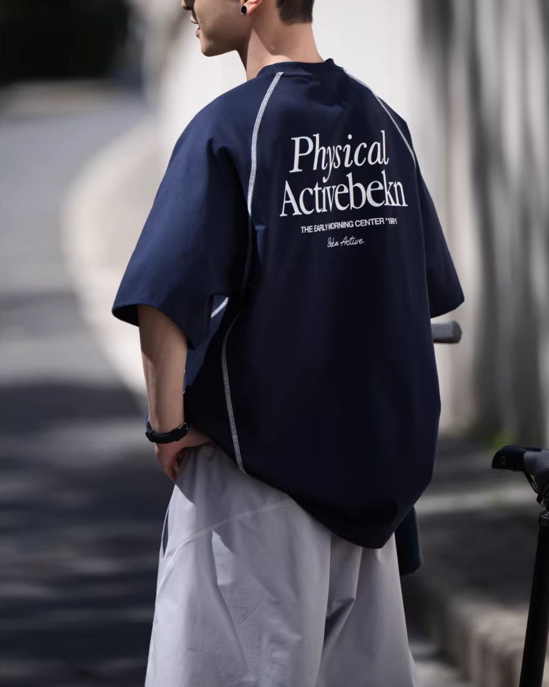 Color Stitch Logo T-shirt　ST177