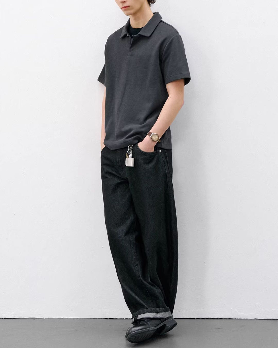 Seagull Collar Polo Shirt　SS077