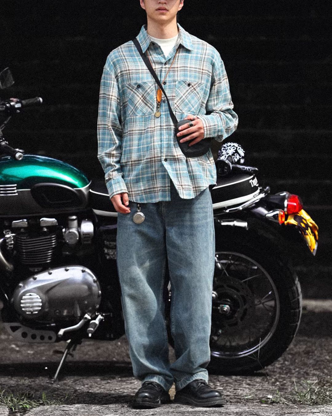 Checked Work Shirt　LS105