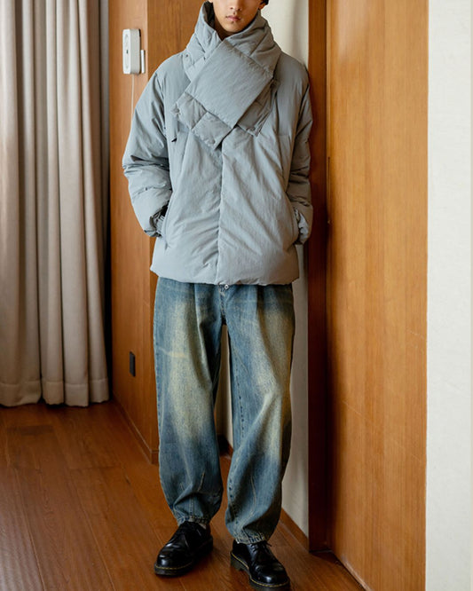 Scarf ＆ Stand-collar Padded Jacket　JK240