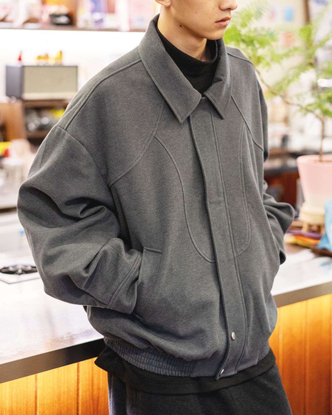 Retro Collared Jacket　JK227