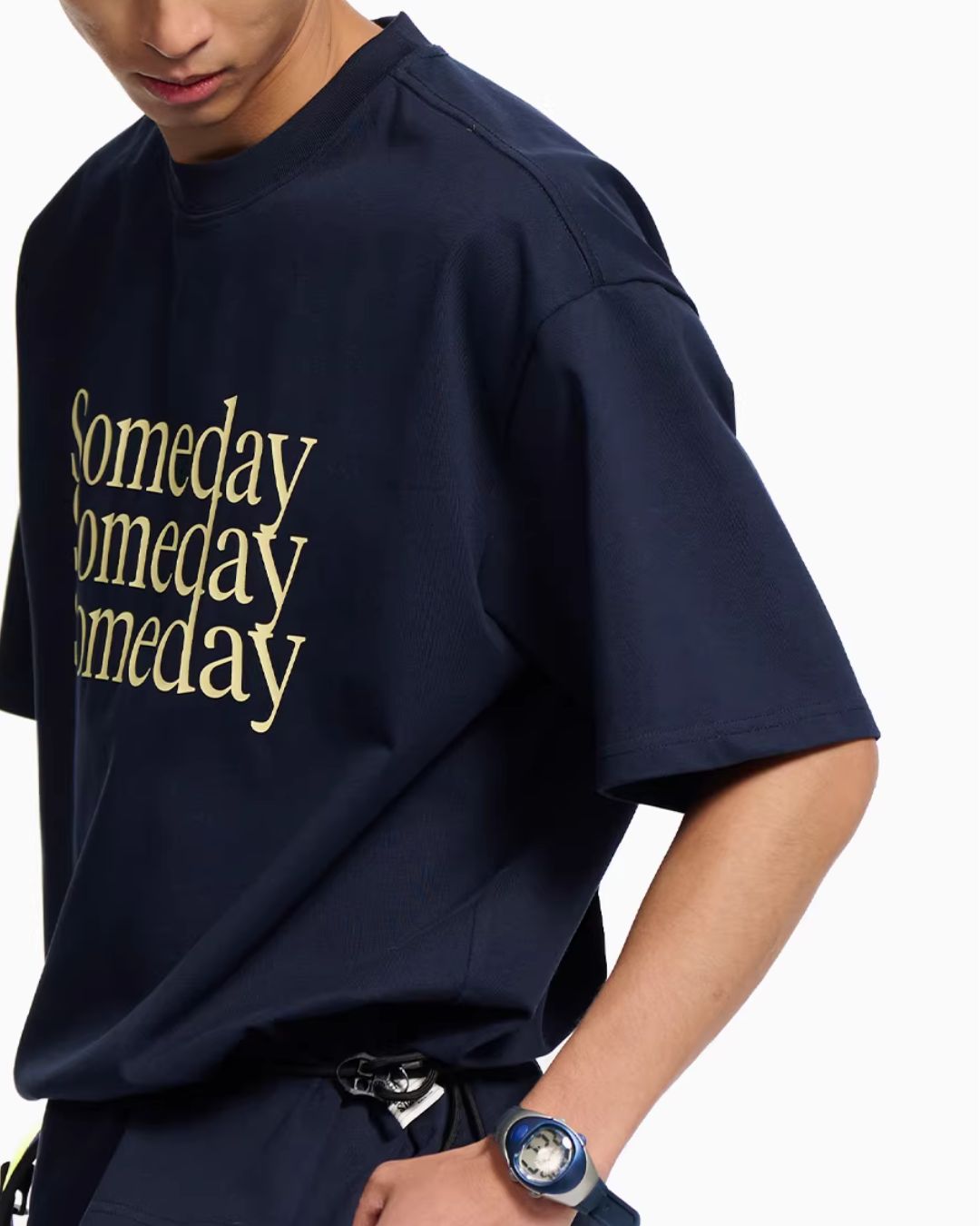 3-tier Logo Loose T-shirt　ST180