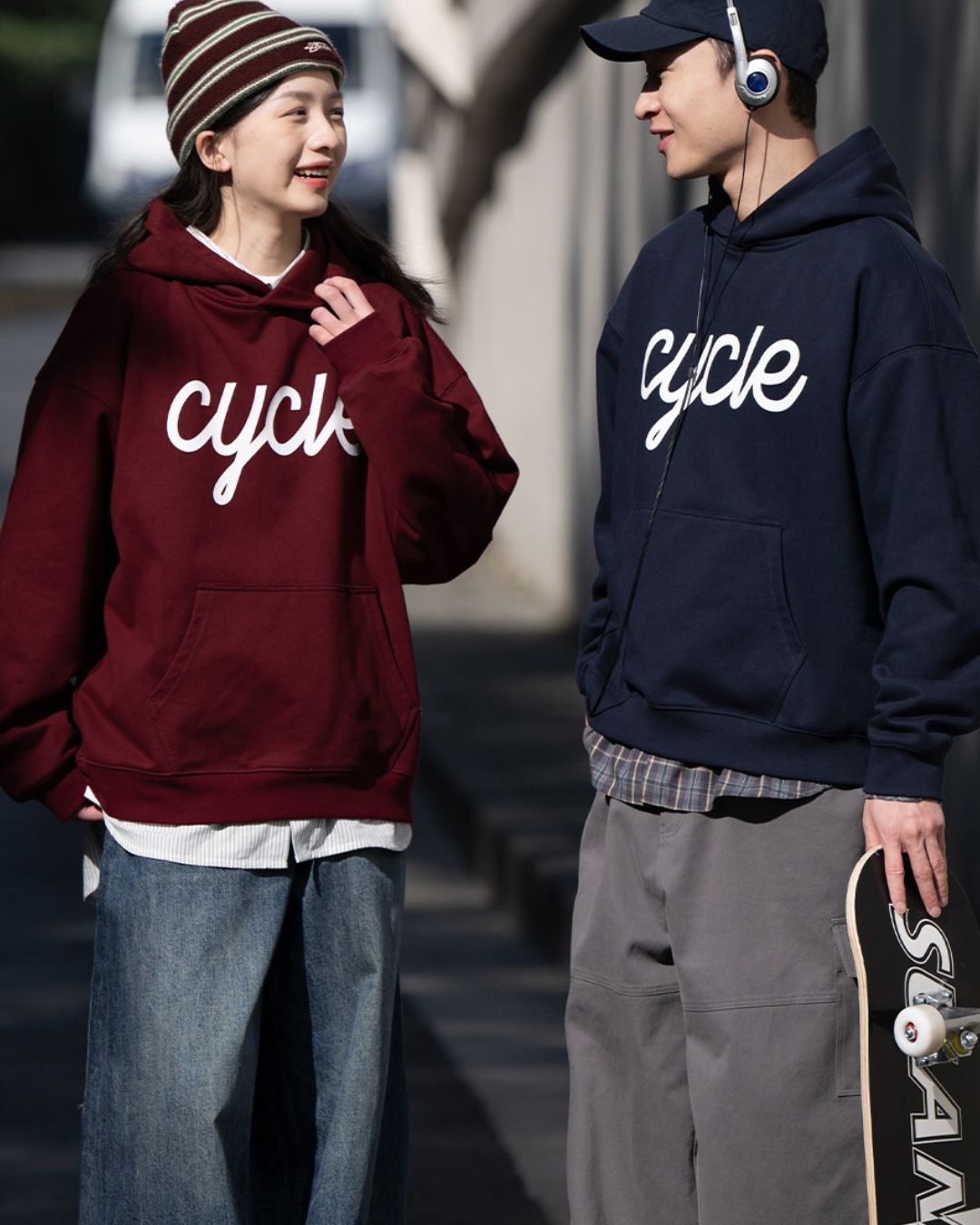 【予約販売】Front Logo Print Hoodie　HD080